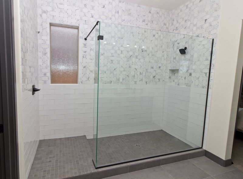 Tile Accents in Shower